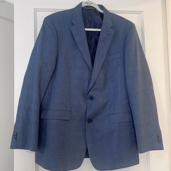 Tommy Hilfiger Navy Checkered Blazer - Picture 1 of 4